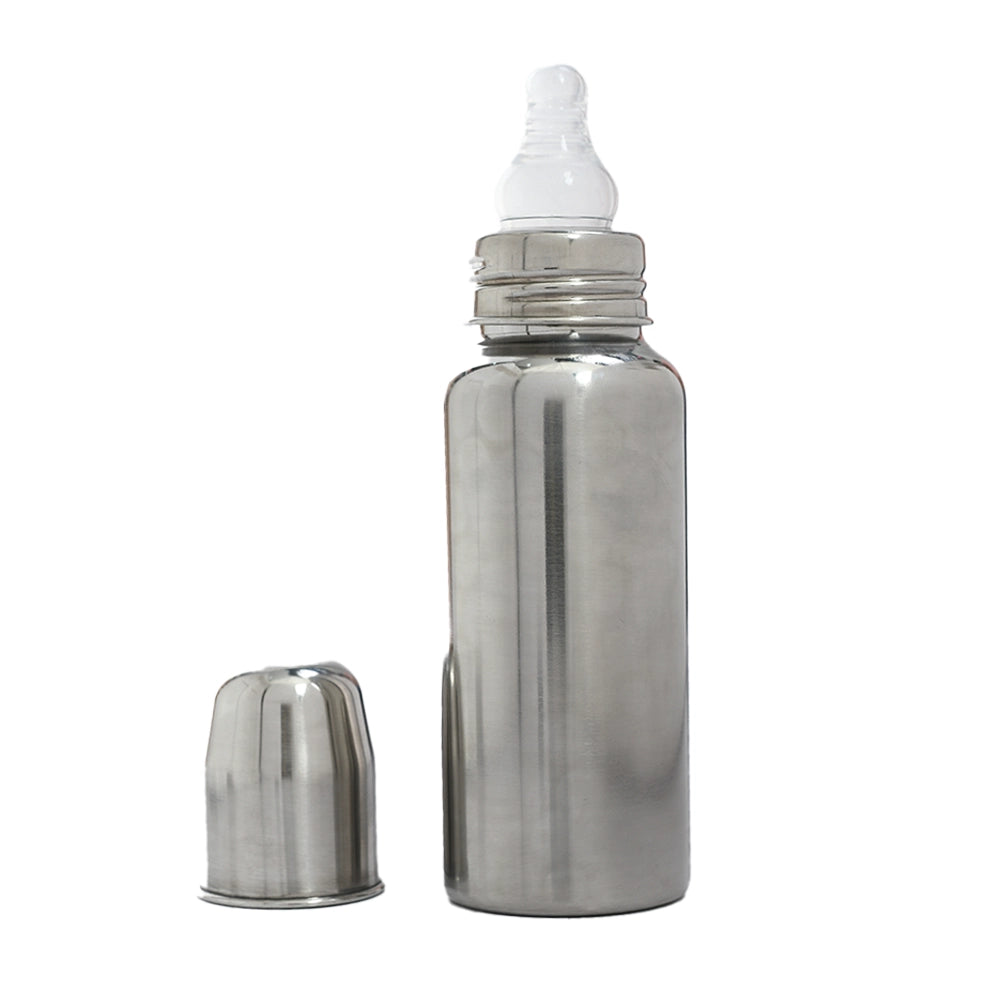 VOIK Stainless Steel Vega Round Mirror bottle-240ml